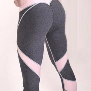 Stripes Booty Sculpting Pink Sport Leg Fitness Tights Sportswear Leggings