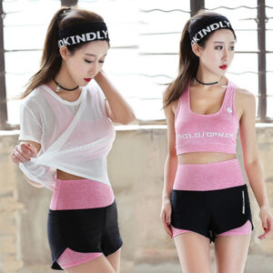 3PCS Set Women's Yoga Fitness Sportswear Sets Clothing  Workout Gym Running